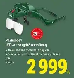 Lidl Parkside LED-es nagyítószemüveg ajánlat