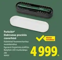 Lidl Parkside Elektromos precíziós csavarhúzó ajánlat