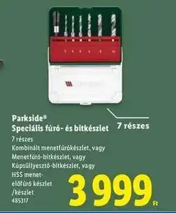 Lidl Parkside Speciális fúró- és bitkészlet ajánlat