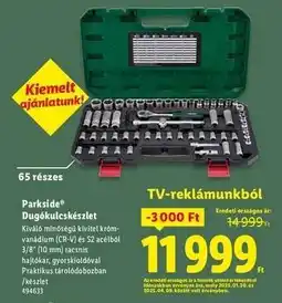 Lidl PARKSIDE Dugókulcskészlet ajánlat