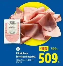 Lidl PIKOK PURE Sertéscombsonka ajánlat