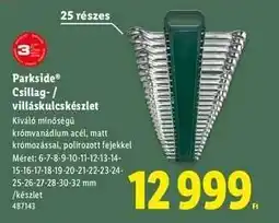 Lidl PARKSIDE Csillag- / villáskulcskészlet ajánlat