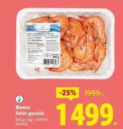 Lidl Biomar Fehér garnéla ajánlat