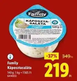 Lidl FAMILY KAPOSZTASALATA ajánlat