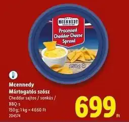 Lidl Mcennedy Mártogatós szósz ajánlat