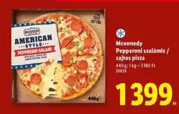 Lidl MCENNEDY Pepperoni szalámis / sajtos pizza ajánlat