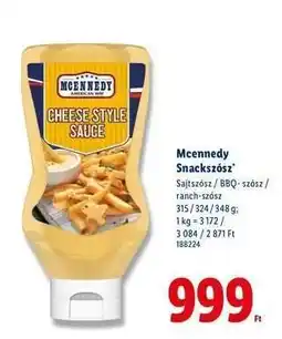 Lidl MCENNEDY Snackszósz ajánlat