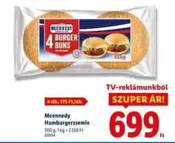 Lidl MCENNEDY Hamburgerzsemle ajánlat