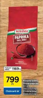 Tesco Kotányi édes fűszerpaprika ajánlat