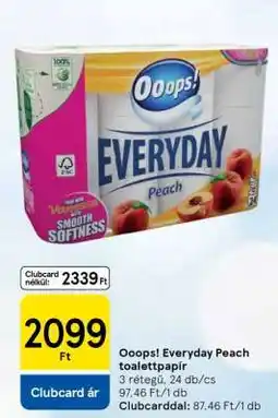 Tesco Ooops! Everyday Peach toalettpapír ajánlat