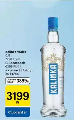 Tesco Kalinka vodka ajánlat