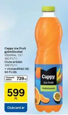 Tesco Cappy Ice Fruit gyümölcsital ajánlat