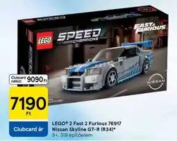 Tesco LEGO 2 Fast 2 Furious 76917 Nissan Skyline GT-R (R34) ajánlat