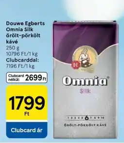 Tesco Douwe Egberts Omnia Silk őrölt-pörkölt kávé ajánlat
