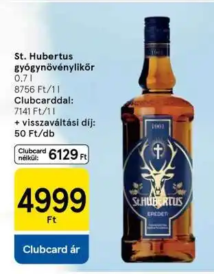 Tesco St. Hubertus gyógynövénylikőr ajánlat