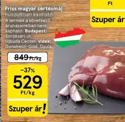 Tesco Friss magyar sertésmáj ajánlat