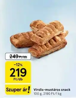 Tesco Virsli-mustáros snack ajánlat