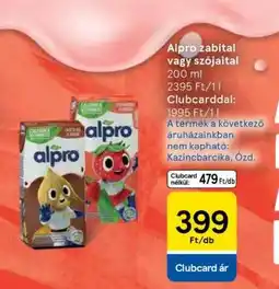 Tesco Alpro zabital vagy szójaital ajánlat