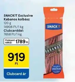 Tesco SNACK!T Exclusive Kabanos kolbász ajánlat