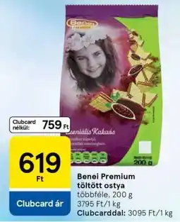 Tesco Benei Premium töltött ostya ajánlat