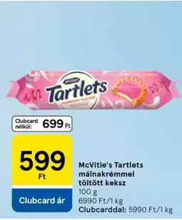Tesco McVitie's Tartlets málnakrémmel töltött keksz ajánlat