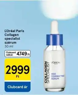 Tesco L’Oréal Paris Collagen specialist szérum ajánlat