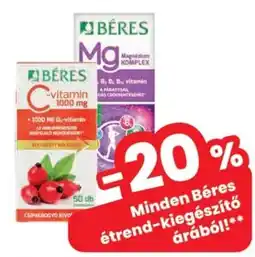 Spar Béres étrend-kiegészítő ajánlat