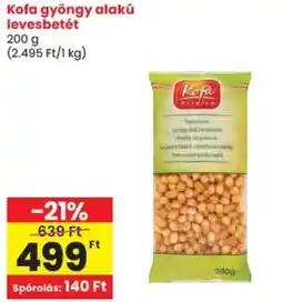 Spar Kofa gyöngy alakú levesbetét ajánlat