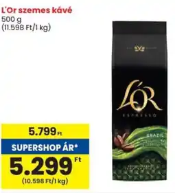 Spar L'Or szemes kávé ajánlat