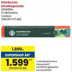 Spar Starbucks kávékapszula ajánlat