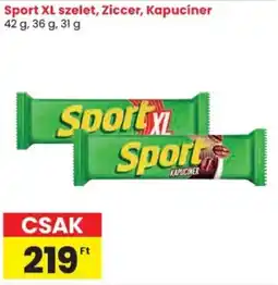 Spar Sport XL szelet, Ziccer, Kapucíner ajánlat