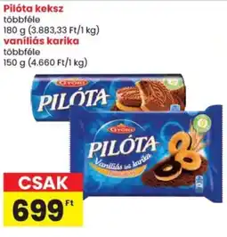 Spar Pilóta keksz, vaníliás karika ajánlat