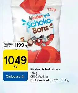 Tesco Kinder Schokobons ajánlat