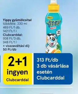 Tesco Yippy gyümölcsital ajánlat