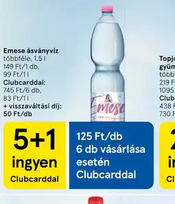 Tesco Emese ásványvíz ajánlat