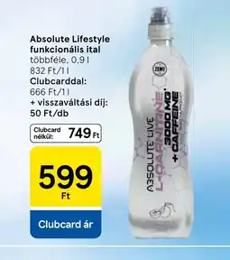 Tesco Absolute Lifestyle funkcionális ital ajánlat