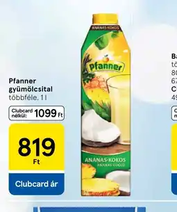 Tesco Pfanner gyümölcsital ajánlat