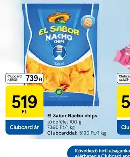 Tesco EL SABOR Nacho chips ajánlat