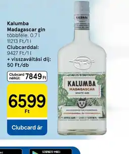 Tesco Kalumba Madagascar gin ajánlat