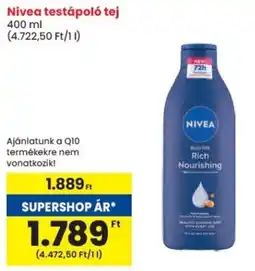 Spar Nivea testápoló tej ajánlat