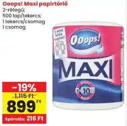 Spar Ooops! Maxi papírtörlő ajánlat