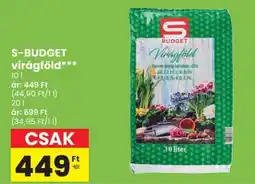 Spar S-BUDGET virágföld ajánlat