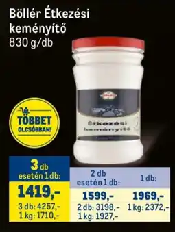 Metro Böllér Étkezési keményítő ajánlat