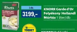 Metro KNORR Garde d'Or Folyékony Hollandi Mártás ajánlat