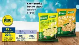 Metro Knorr snacky instant tészta ajánlat
