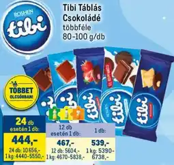Metro Tibi Táblás Csokoládé ajánlat