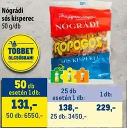 Metro Nógrádi sós kisperec ajánlat