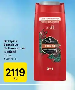 Tesco Old Spice Bearglove férfisampon és tusfürdő ajánlat