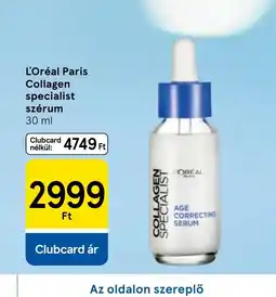 Tesco L'ORÉAL PARIS COLLAGEN SZÉRUM ajánlat