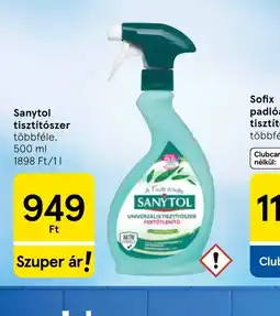 Tesco Sanytol tisztítszer ajánlat